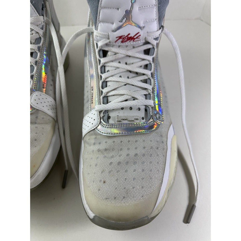 Air Jordan 34 Unite Sneakers Nike AR3240-101 Shoes White Iridescent Mens Size 14 - Picture 14 of 16